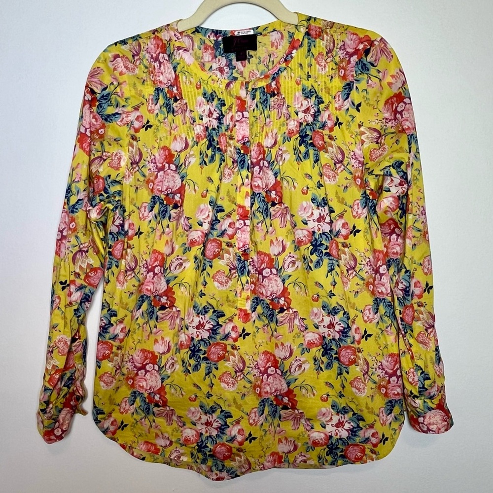 J. Crew Classic Popover Shirt in Liberty Magical Bouquet Pleated Floral - Size 4